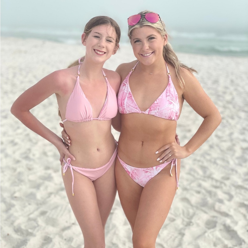 Pink Palms Reversible Bikini